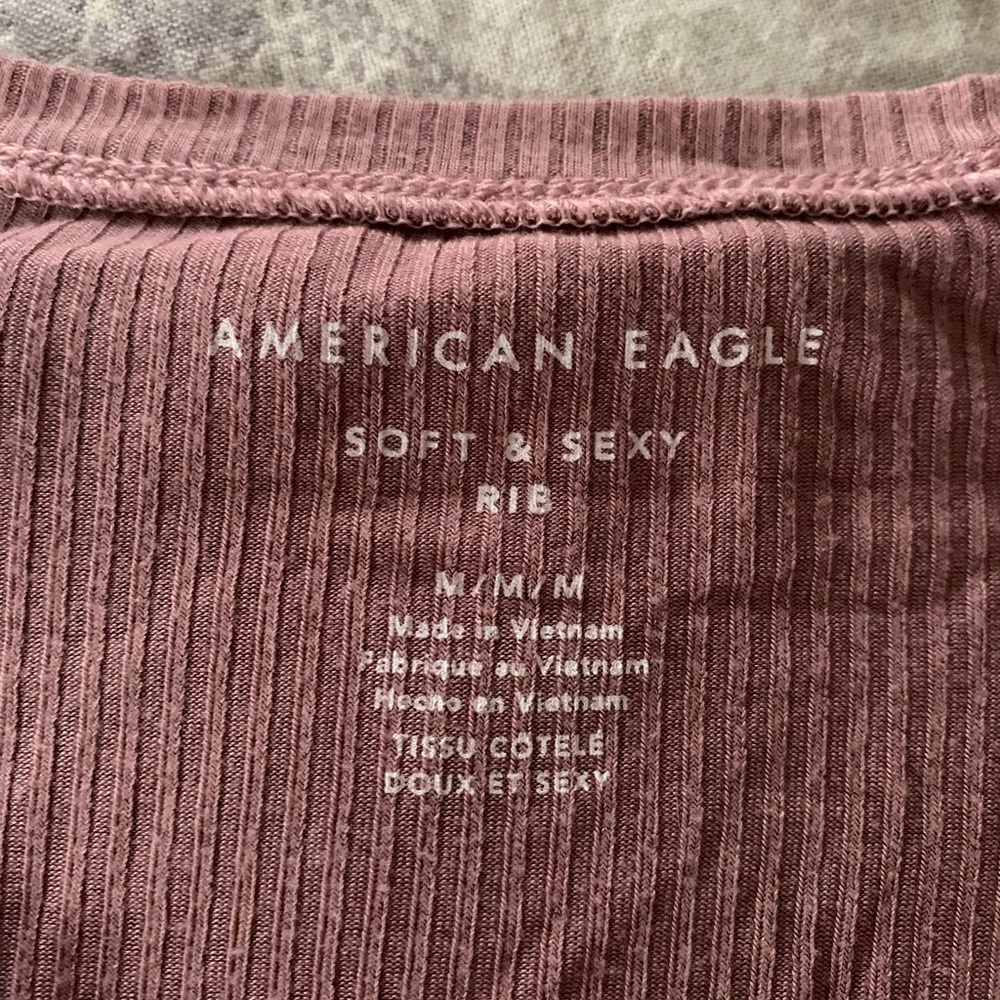 American Eagle Light pink ribbed tank top